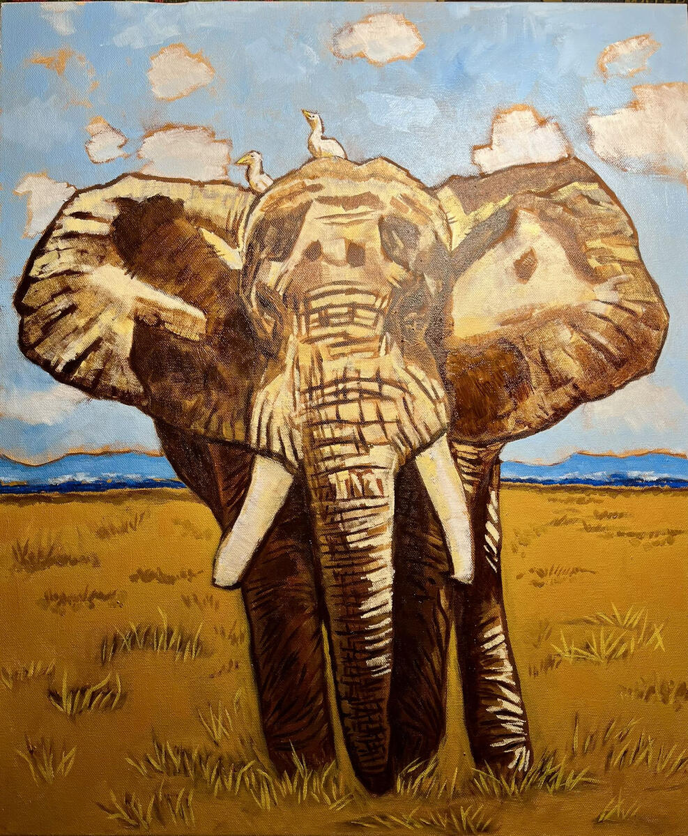 African Elephant, Private Collection