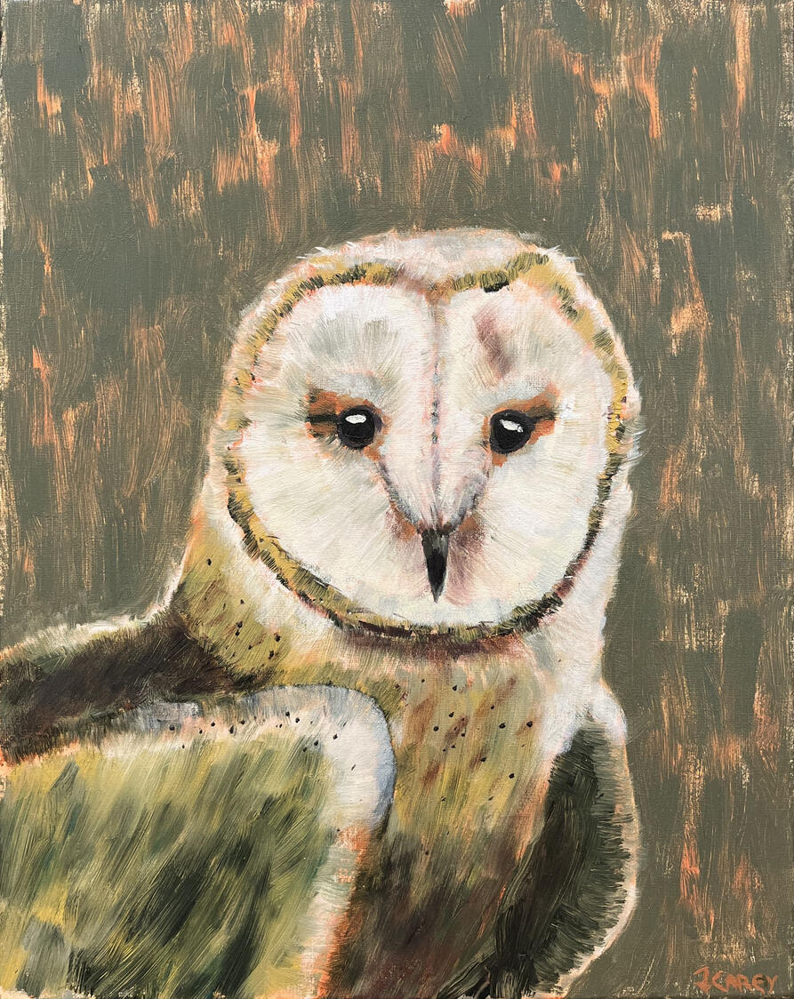 “The Watcher” Oil on Canvas, 16"x20", Sold